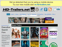 Tablet Screenshot of hd-trailers.net